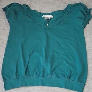 Studio M Teal Short Sleeve Top